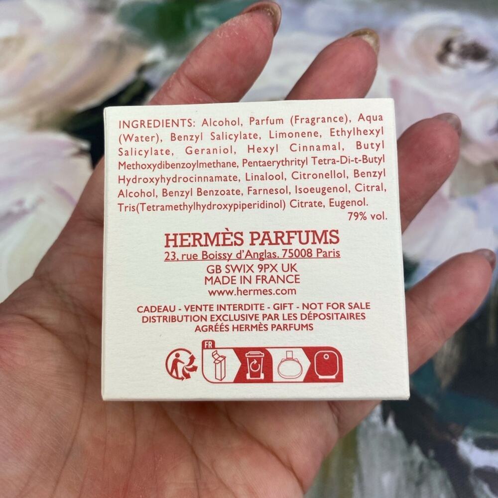 Hermes Barenia Deluxe Mini Fragrance 0.25 oz. New! - Picture 8 of 14